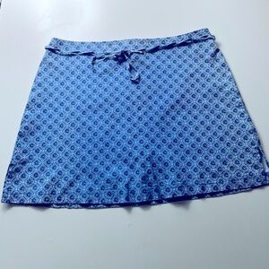 Vintage Y2K 90s A-Line Mini Skirt Blue
